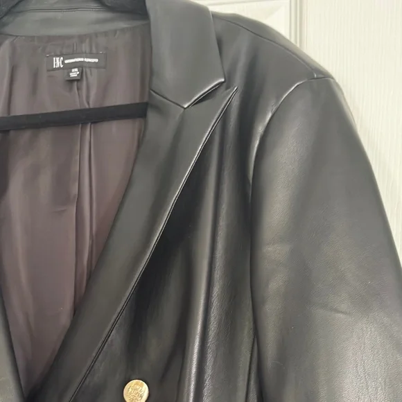 INC International Concepts Black Double-Breasted Blazer - Picture 3 of 5